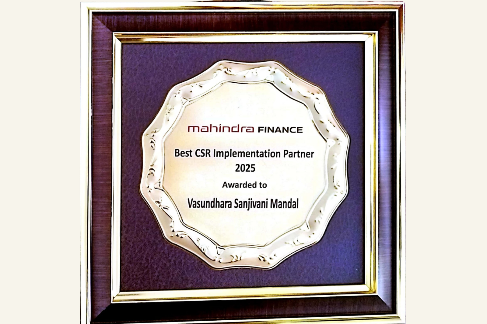 VSM CSR partner Award 2025